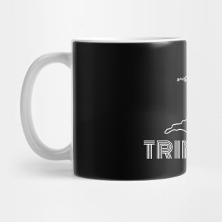 Trinidad map outline and text Mug